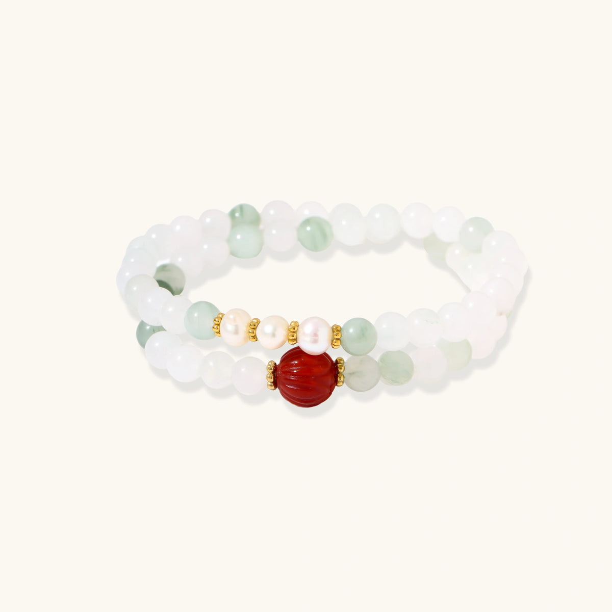 Pulsera Lotusglow Pearl Agate