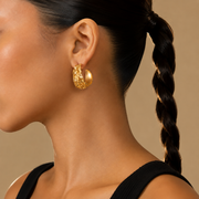 Ondara Textured Hoops