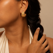 Ondara Textured Hoops