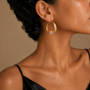 Solarcrest Crystal Wave Hoops