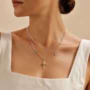 Astra Dagger Layered Necklace