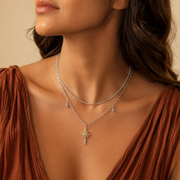 Astra Dagger Layered Necklace