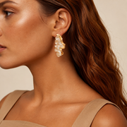 Pearlfoam Wave Earrings
