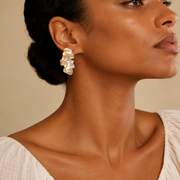 Pearlfoam Wave Earrings