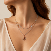 Astra Crescent Layered Necklace