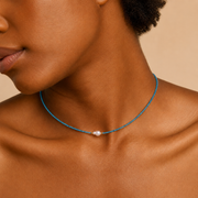 Aqualume Apatite Pearl Necklace