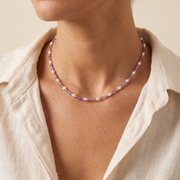 Lavenderglow Pearl Necklace