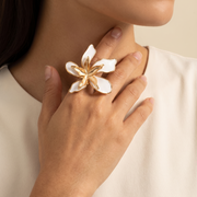 Ivory Lily Wrap Ring