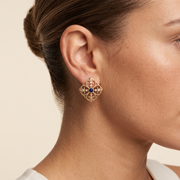 Lapis Oracle Mother-of-Pearl Studs