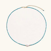 Aqualume Apatite Pearl Necklace