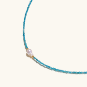 Aqualume Apatite Pearl Necklace