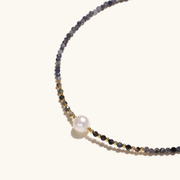 Iolite Dusk Pearl Necklace