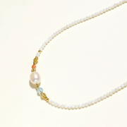 Seabloom Pearl Beaded Necklace